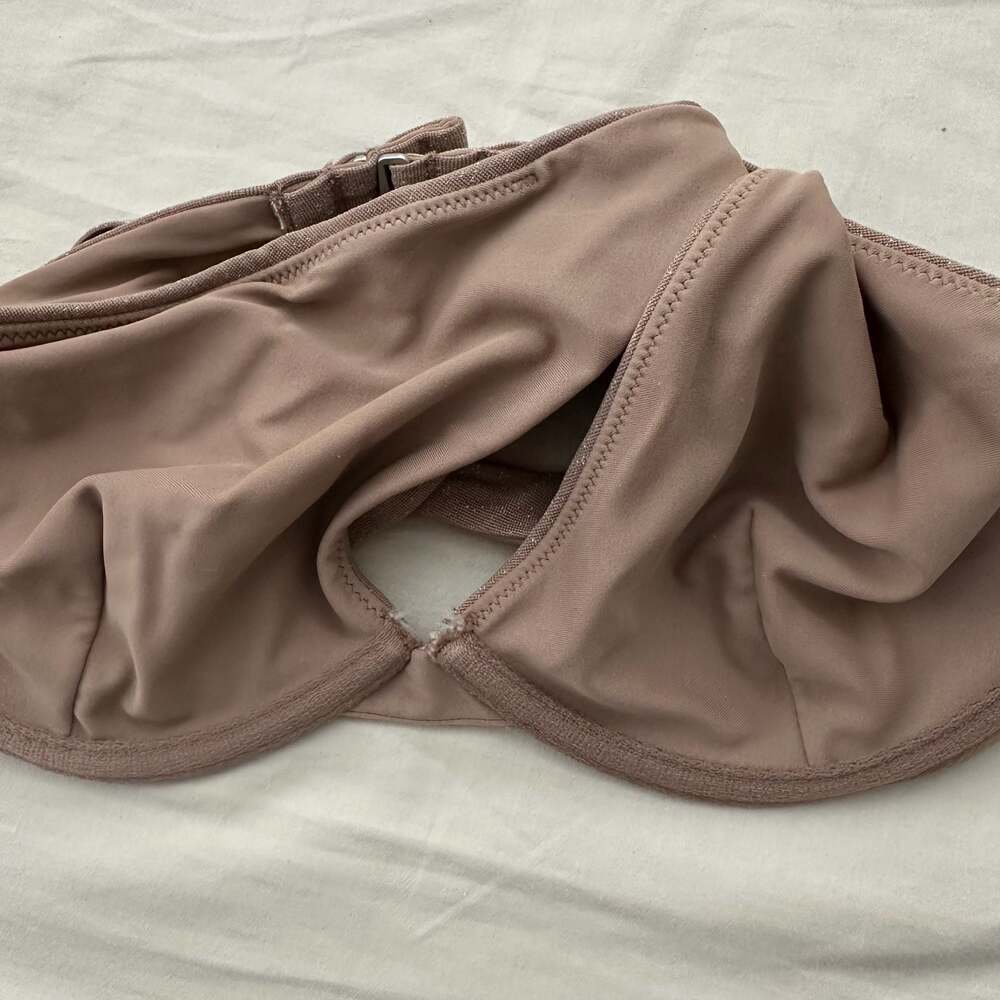 Abercrombie & Fitch Bronze Sparkle Underwire Balconette Bikini Top - Picture 7 of 7